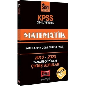 Yargı Yayınevi 2021 KPSS Matematik Konularına Göre Düzenlenmiş Tamamı Çözümlü Çıkmış Sorular