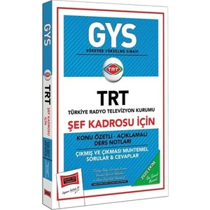 Yargı Yayınevi GYS TRT Şef Kadrosu İçin Konu Özetli Çıkmış ve Çıkması Muhtemel Sorular