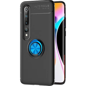 Hesaplı Dünya Xiaomi Mi 10 Kılıf Selfie Yüzüklü Standlı Silikon Rvl
