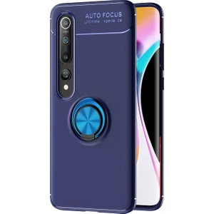 Hesaplı Dünya Xiaomi Mi 10 Kılıf Selfie Yüzüklü Standlı Silikon Rvl