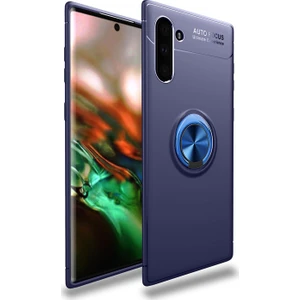 Hesaplı Dünya Samsung Galaxy Note 10 Kılıf Selfie Yüzüklü Standlı Silikon Rvl