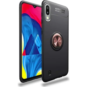 Hesaplı Dünya Samsung Galaxy M10 Kılıf M105 Selfie Yüzüklü Esnek Silikon Rvl