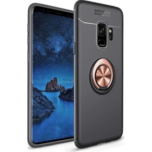 Hesaplı Dünya Samsung Galaxy S9 Kılıf G960 Selfie Yüzüklü Standlı Silikon Rvl