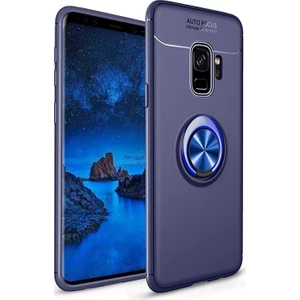 Hesaplı Dünya Samsung Galaxy S9 Kılıf G960 Selfie Yüzüklü Standlı Silikon Rvl