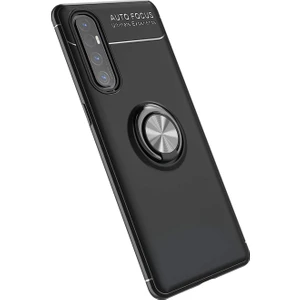 Hesaplı Dünya Oppo Reno 3 Pro Kılıf Selfie Yüzüklü Standlı Silikon Rvl