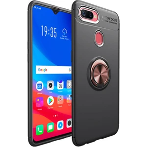 Hesaplı Dünya Oppo Ax7 Kılıf Selfie Yüzüklü Tutuculu Esnek Silikon Rvl