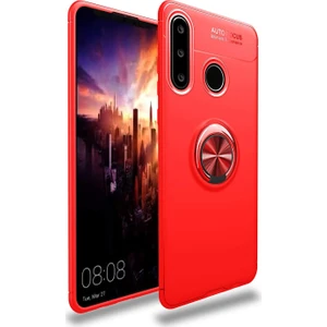 Hesaplı Dünya Huawei Y6P Kılıf Selfie Yüzüklü Tutuculu Esnek Silikon Rvl