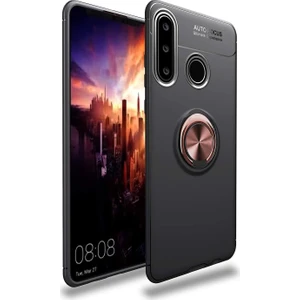 Hesaplı Dünya Huawei Y6P Kılıf Selfie Yüzüklü Tutuculu Esnek Silikon Rvl