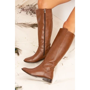 Fox Shoes Taba Kadın Çizme J654065609