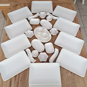 Takım Kahvaltı 29 Parça 12 Kişilik Mat Krem