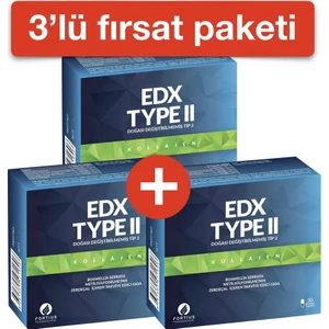 EDX TYPE II KOLLAJEN (3'LÜ PAKET)