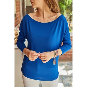 Kayık Yaka Viskon Bluz 9KXK2-42262-15