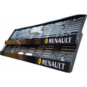 Great Master Renault Plakalık Pleksi Plaka Çerçevesi (2 Adet) Aynalı Lazer Kesim
