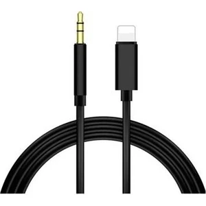 iPhone Lightning To 3.5mm Jack Siyah Aux Kablo