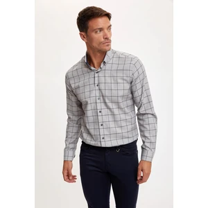 Ekose Modern Fit Uzun Kollu Gömlek R4780AZ20AU