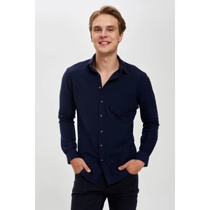 Uzun Kollu Slim Fit Basic Gömlek R4429AZ20AU