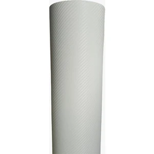 Beyaz Karbon Folyo 3D Hava Kanallı Araç Kaplama Folyosu 152 x 40 cm