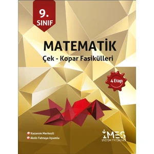 İmes Eğitim Yayınları 9. Sınıf Matematik 4 Etap Soru Bankası Çek Kopar Fasikülleri - Levent Tatkan