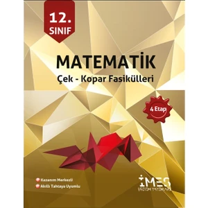 İmes Eğitim Yayınları 12. Sınıf Matematik 4 Etap Soru Bankası Çek Kopar Fasikülleri - Levent Tatkan