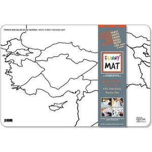 Akademi Çocuk-Funny Mat - Türkiye Bölgeler Dilsiz Haritası