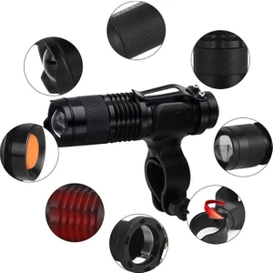 LED Bisiklet Ön Işığı 3 Modlu Far Işık Su Geçirmez Mini