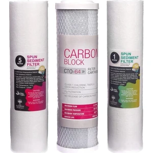 Su Arıtma 5 Micron Tortu ve Blok Aktif Karbon Filtre