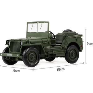 685006 1/18 Askeri Jeep Oyuncak Araba Askeri Taktikler (Yurt Dışından)