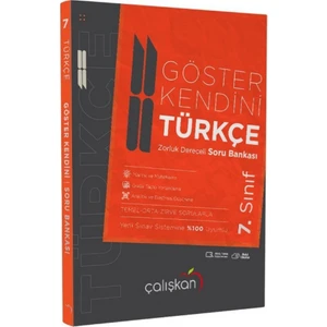Çalışkan Yayınları 7. Sınıf Türkçe Göster Kendini Zorluluk Dereceli Soru Bankası