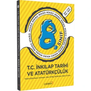 Çalışkan Yayınları 8. Sınıf Inkılap Tarihi ve Atatürkçülük Mikro Defter