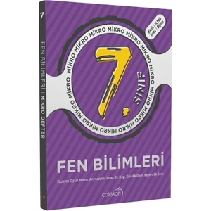 Çalışkan Yayınları 7. Sınıf Fen Bilimleri Mikro Defter