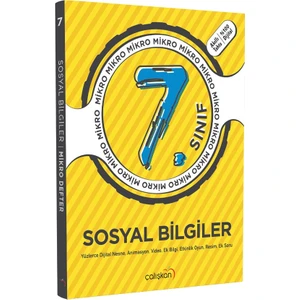 Çalışkan Yayınları 7. Sınıf Sosyal Bilgiler Mikro Defter