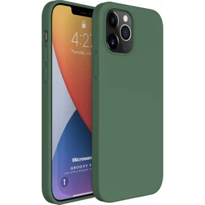 Apple iPhone 12 Pro Max Kılıf Groovy Soft Koyu Yeşil