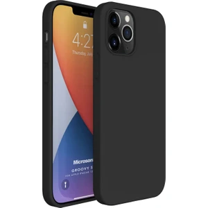 Apple iPhone 12 Pro Max Kılıf Groovy Soft Siyah