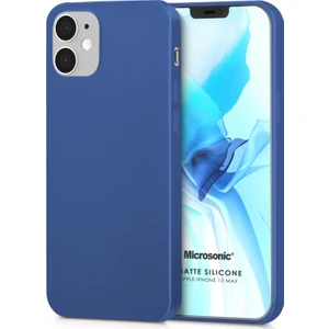 Matte Silikon Apple iPhone 12 Mini Kılıf Lacivert