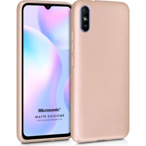 Matte Silikon Xiaomi Redmi 9A Kılıf Gold