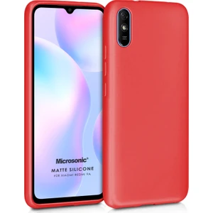 Matte Silikon Xiaomi Redmi 9A Kılıf Kırmızı