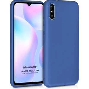 Matte Silikon Xiaomi Redmi 9A Kılıf Lacivert