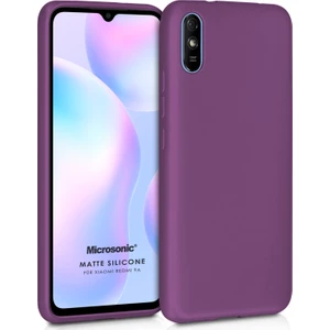 Matte Silikon Xiaomi Redmi 9A Kılıf Mor