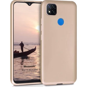 Matte Silikon Xiaomi Redmi 9c Kılıf Gold