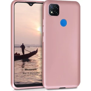Matte Silikon Xiaomi Redmi 9c Kılıf Rose Gold