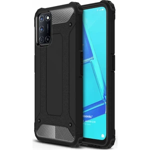 Oppo A52 Kılıf Rugged Armor Siyah