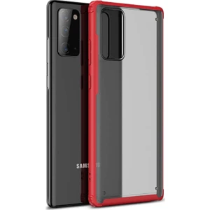 Samsung Galaxy Note 20 Kılıf Frosted Frame Kırmızı