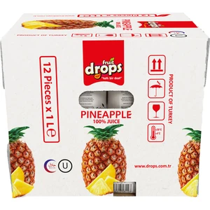 Fruit Drops Ananas Suyu 1 Lt x 12'li
