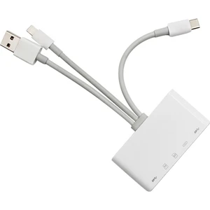 3 In1 Lightning + USB-C + USB-A Kamera Okuyucu Kart Okuyucu