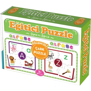 Diy-Toy Çark Puzzle Alfabe