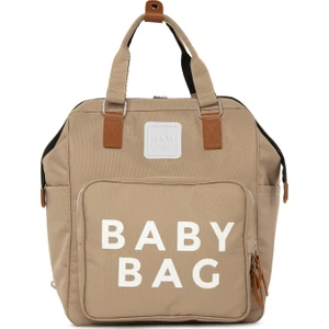 Vizon Baby Bag Baskılı Cepli Anne Bebek Bakım Sırt Çantası