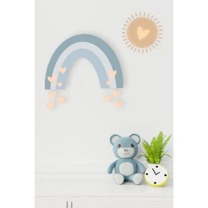 Çocuk Odası 2'li Mavi Gökkuşağı ve Güneş Sticker 50 x 60 cm