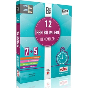 Nego Yayınları  8. Sınıf Fen Bilimleri 12'li Branş Deneme