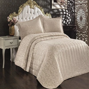 Çapa Home  Çift Kişilik Yatak Örtüsü Bulut Cappuccino
