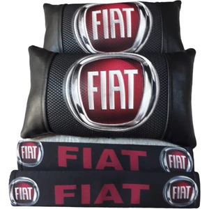 Fiat Siyah Deri Boyun Yastığı ve Kemer Konforu